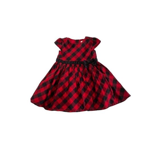 Carter's Girls Red Buffalo Check Dress Size 18M - Picture 10 of 11
